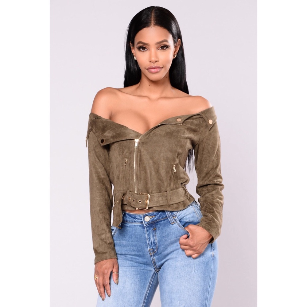 Suede Cropped Jacket